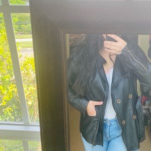 Faux Leather Jacket